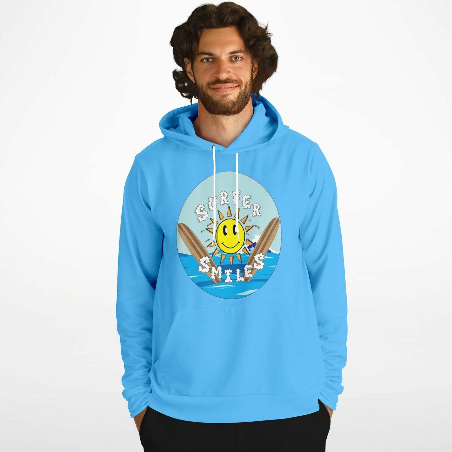 Surfer Smiles Hoodie Blue