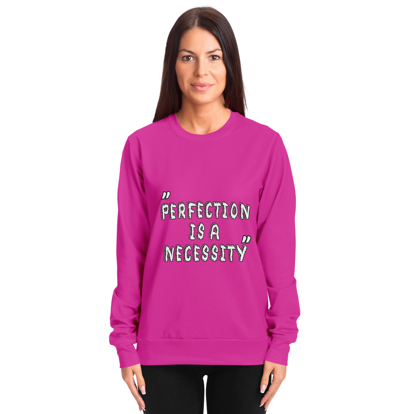 Perfection is a Necessity Winners Win Long Sleeve Shirt Pink