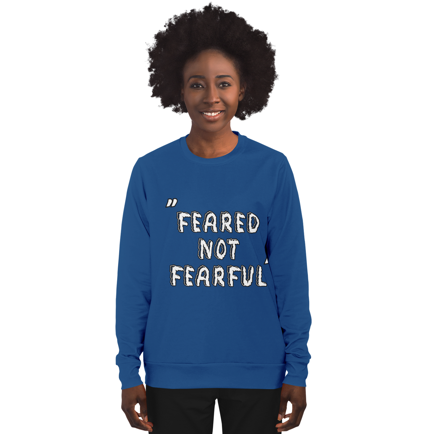 Feared not Fearful Winners Win Long Sleeve Shirt Blue