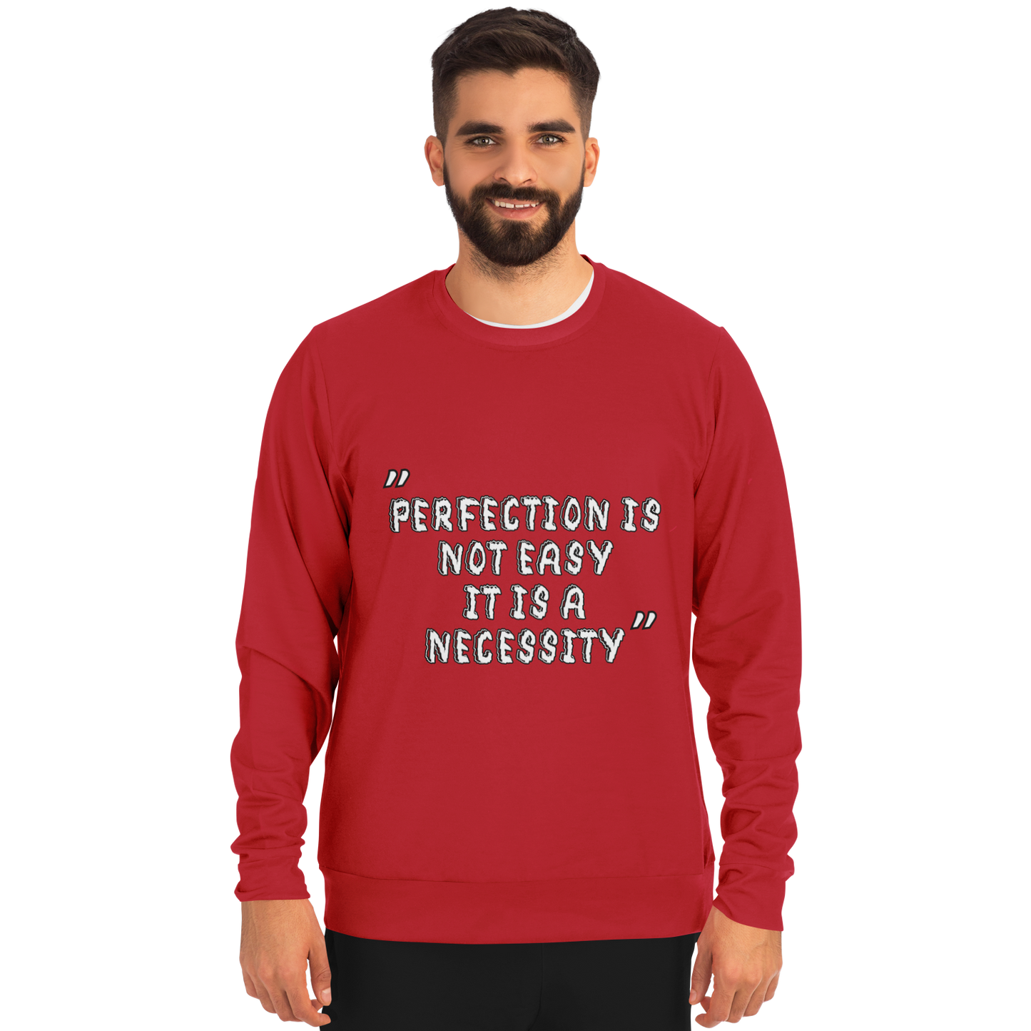 Perfection is Not Easy Winners Win Long Sleeve Shirt Red