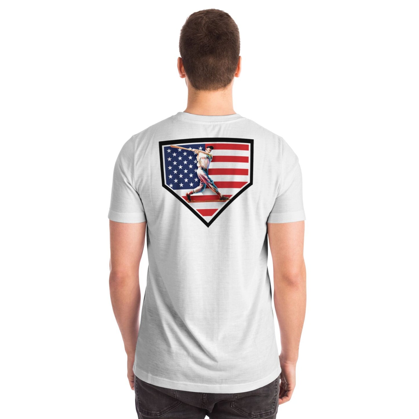 USA 250 White T-shirt ".406Swing"