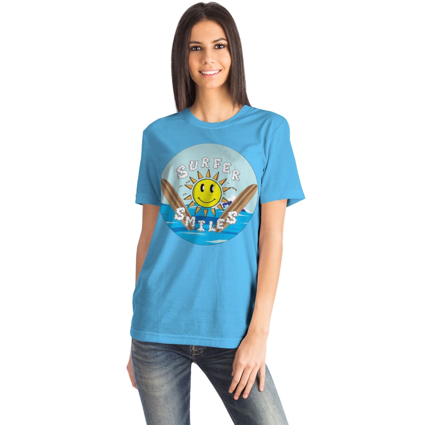 Surfer Smiles T-shirt Blue