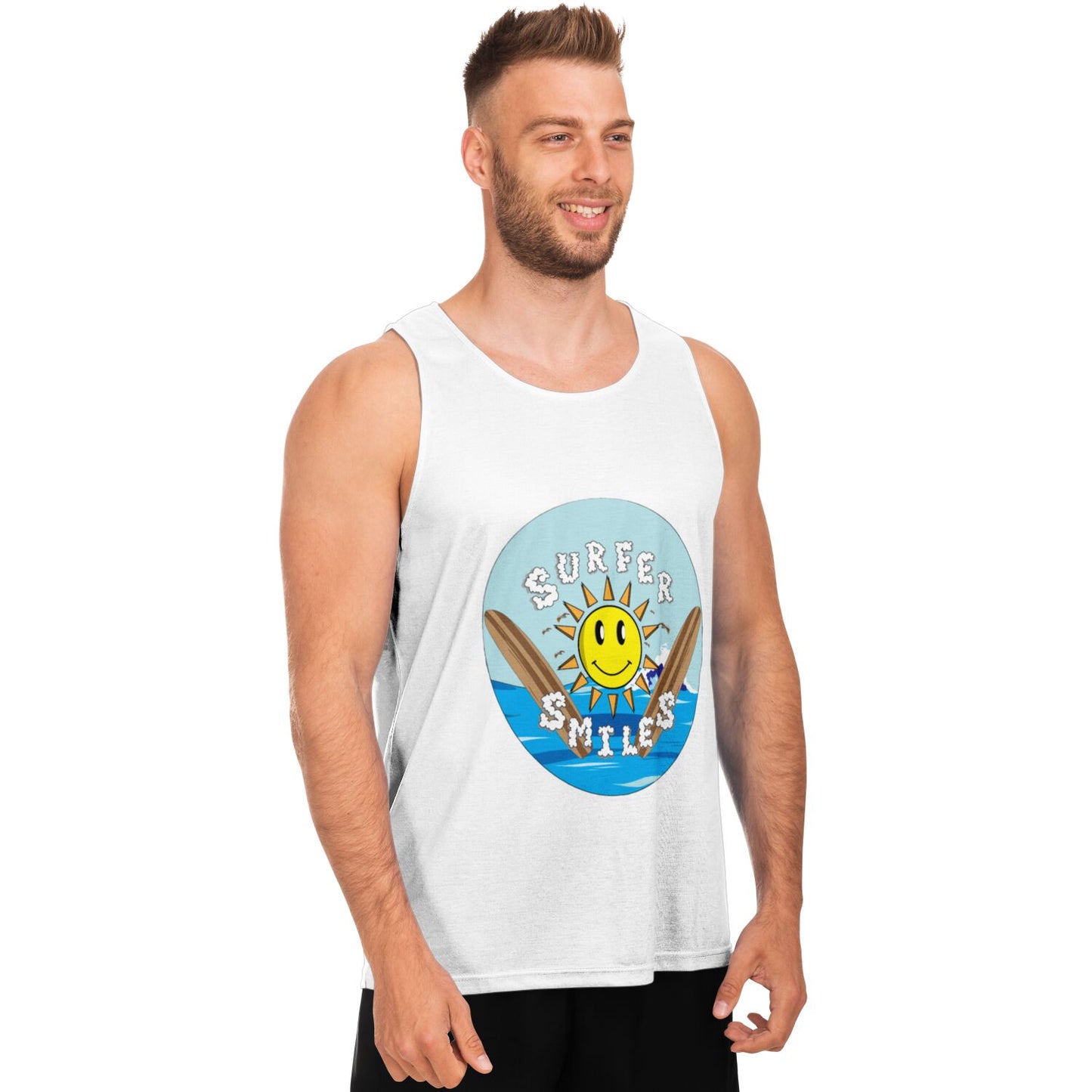 Surfer Smiles Tanktop White