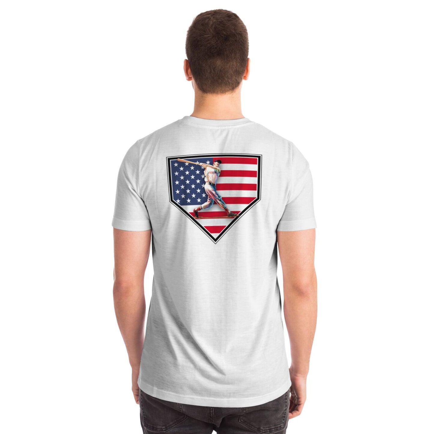 USA 250 White T-shirt ".406Swing"