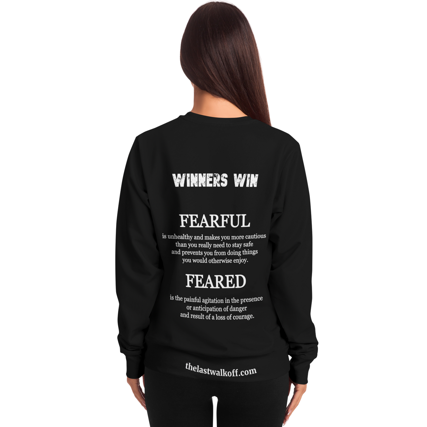 Feared not Fearful Winners Win Long Sleeve Shirt Black