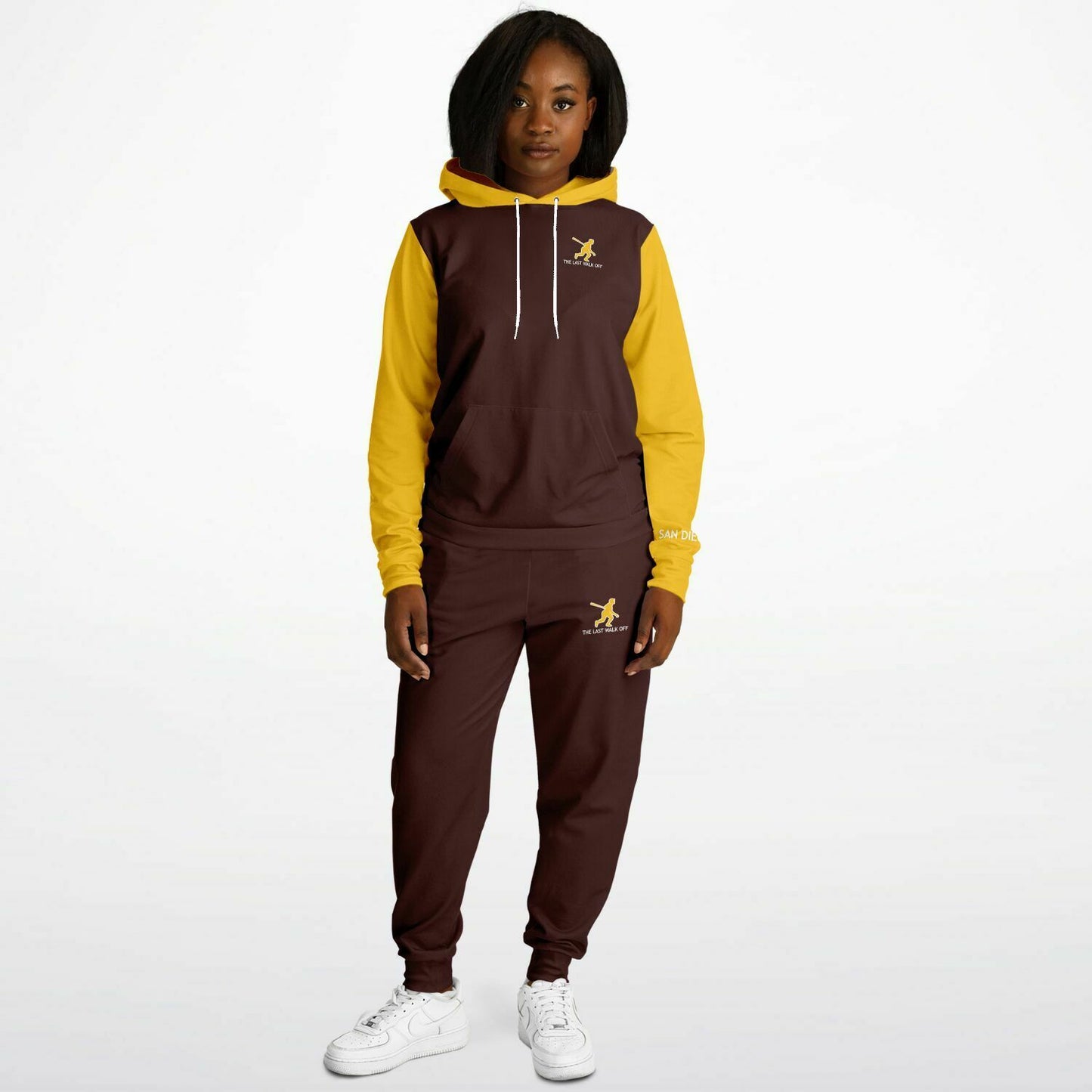 San Diego Brown Gold Hoodie and Joggers Coronado