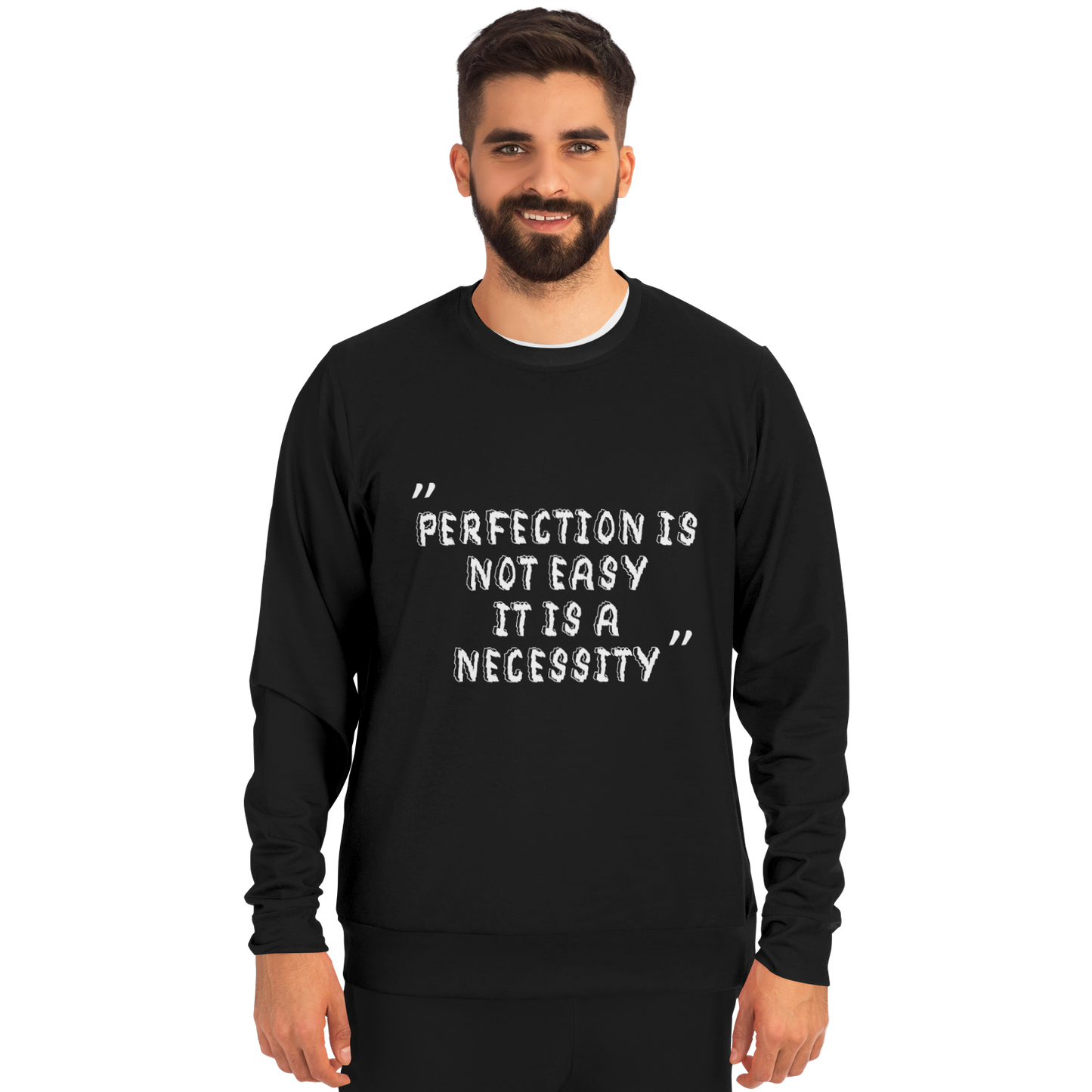 Perfection is Not Easy Winners Win Long Sleeve Shirt Black
