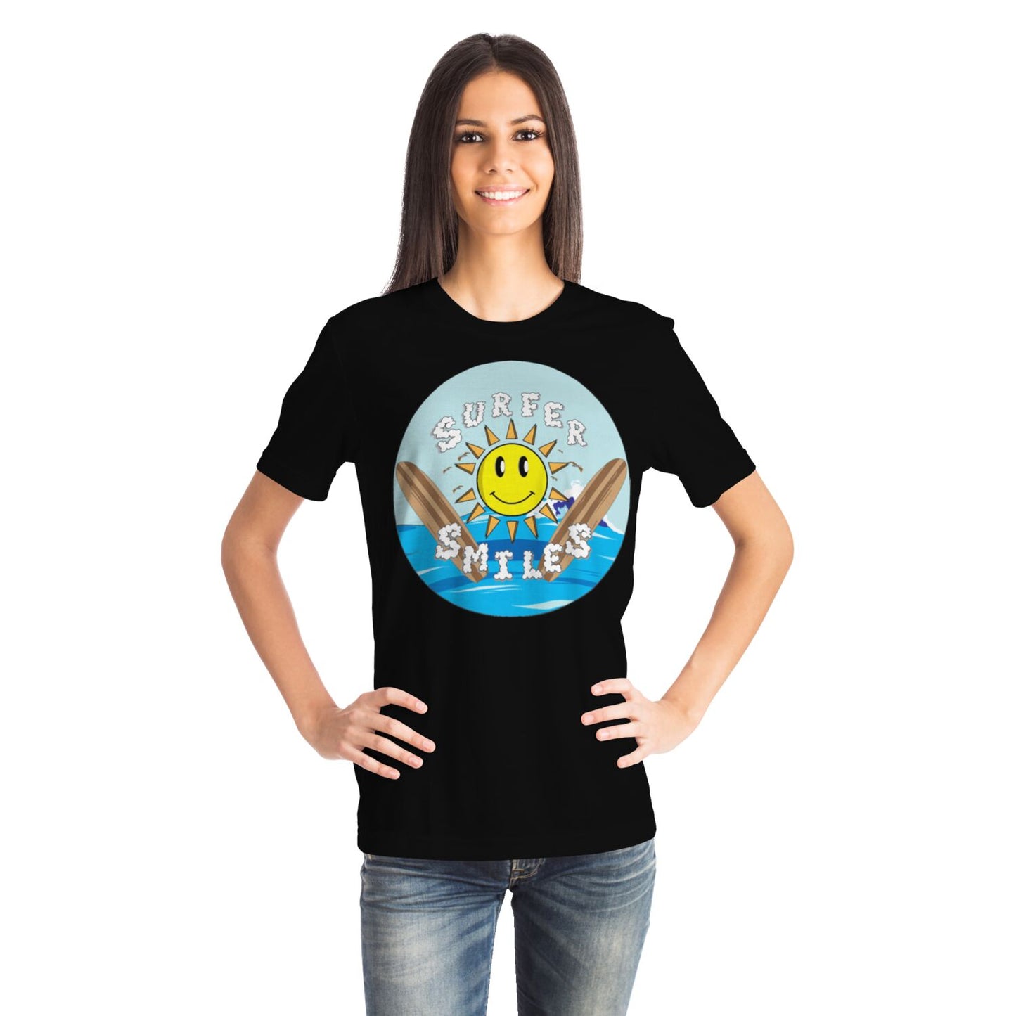 Surfer Smiles T-shirt Black