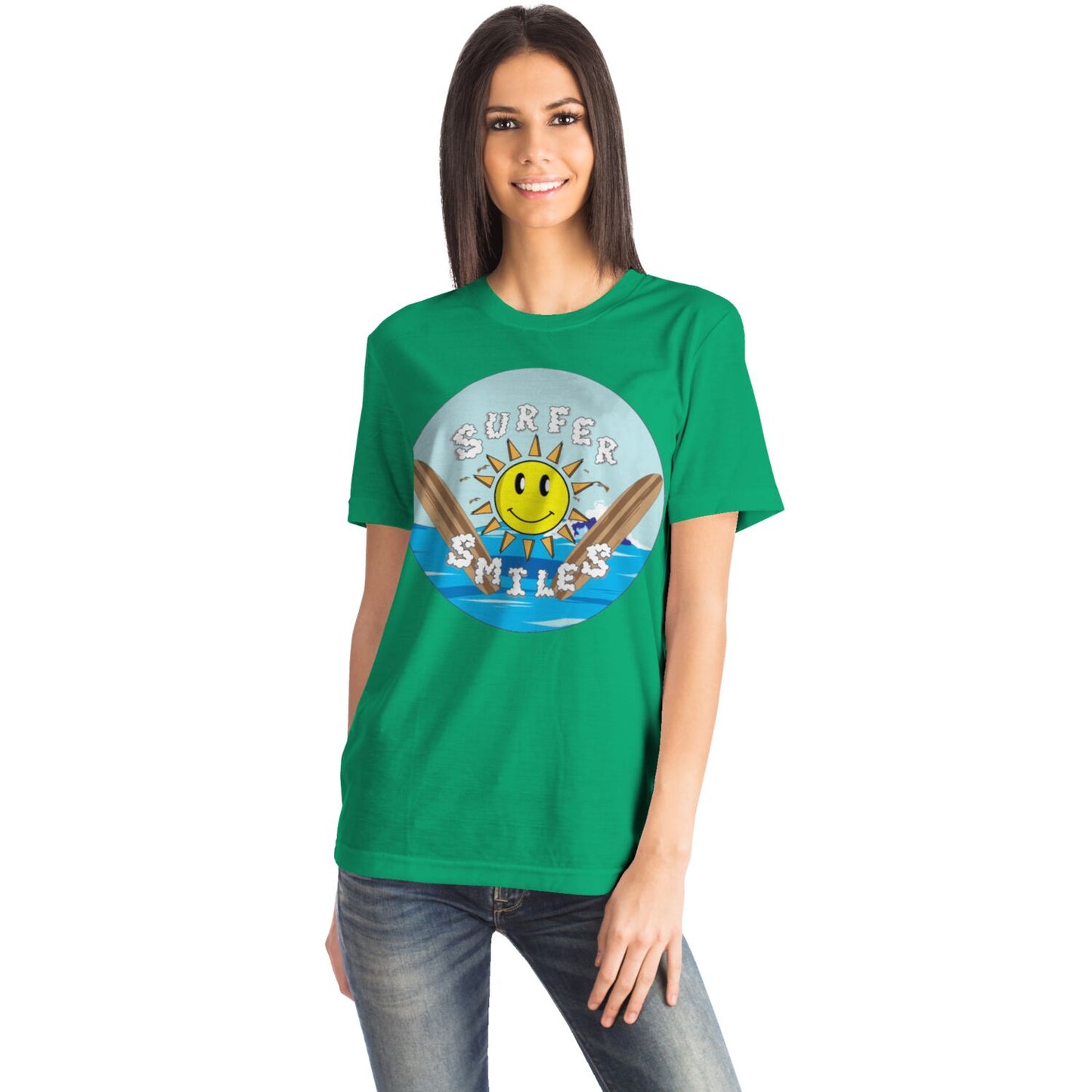 Surfer Smiles T-shirt Green