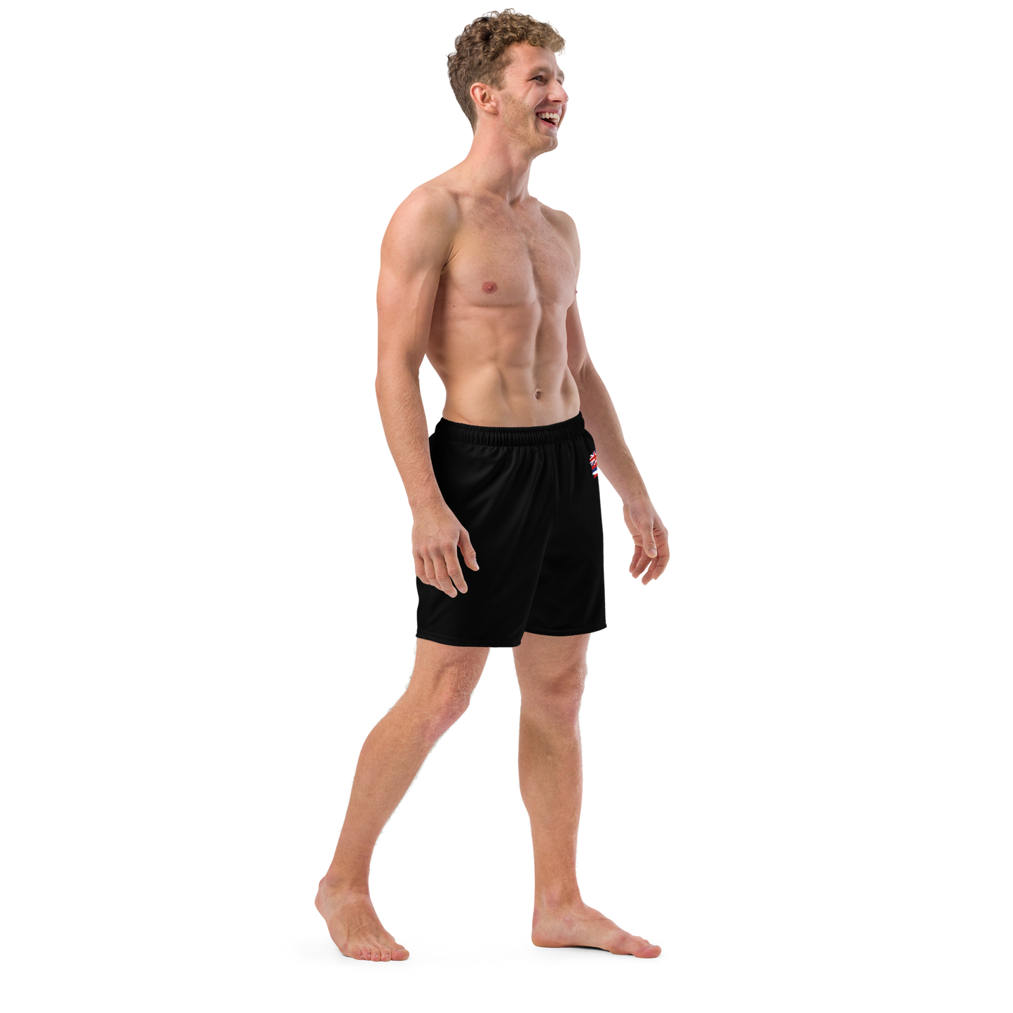 Men's Swim Trunks Black Aloha Surf Maverick