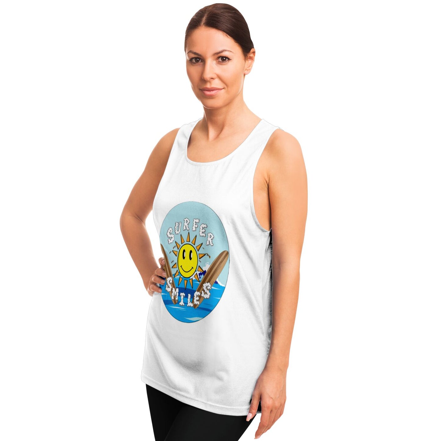 Surfer Smiles Tanktop White