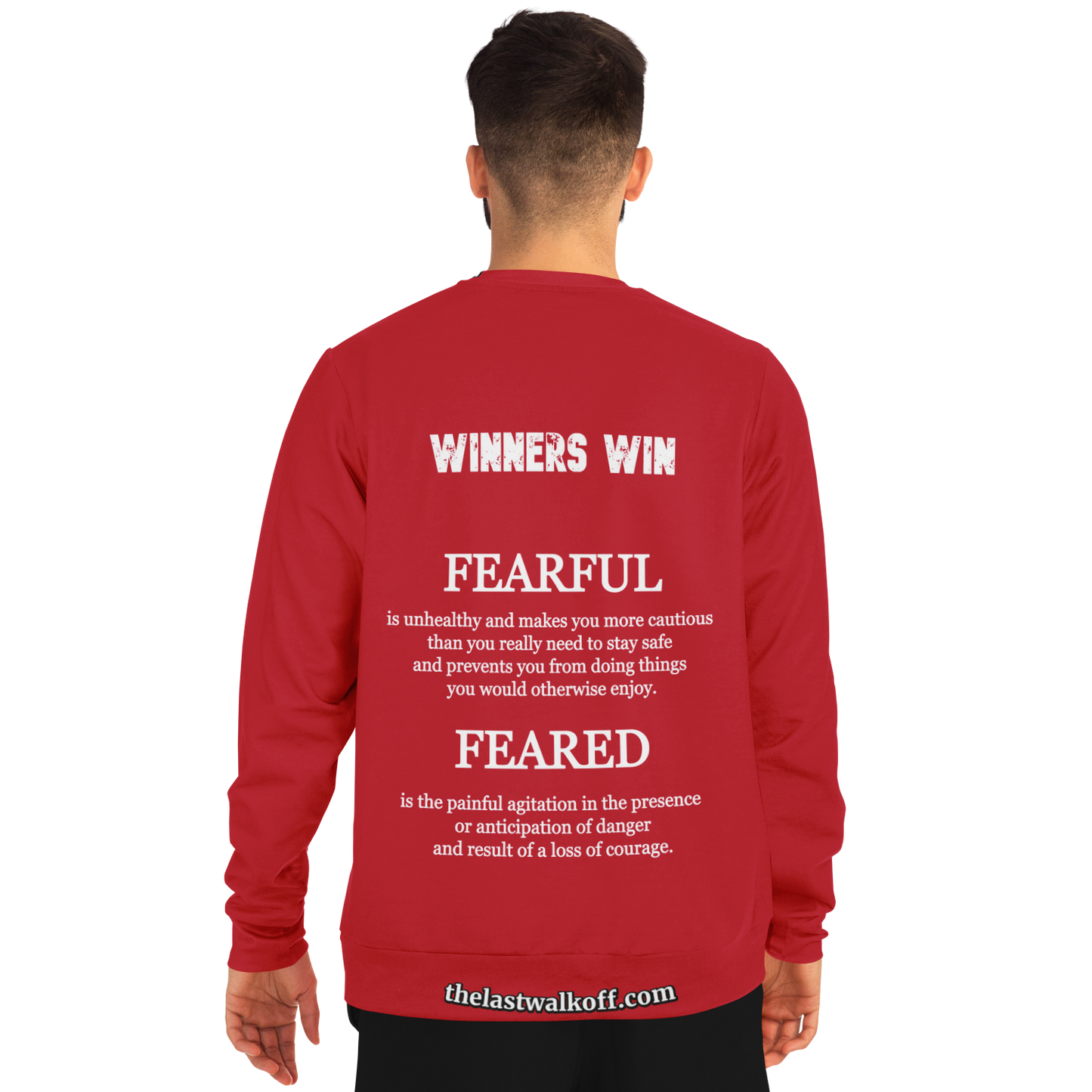Feared not Fearful Winners Win Long Sleeve Shirt Red