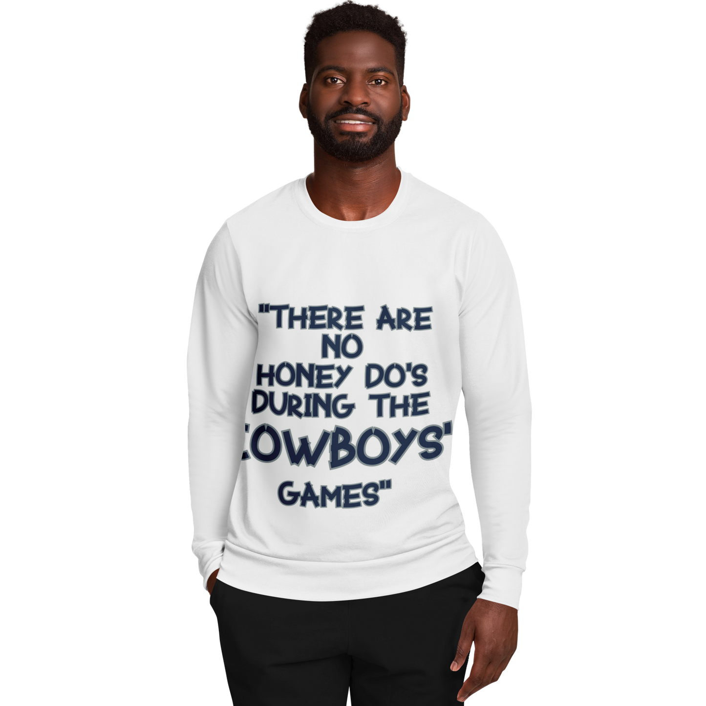 Honey Do's Long Sleeve Shirt Dark Blue & Silver