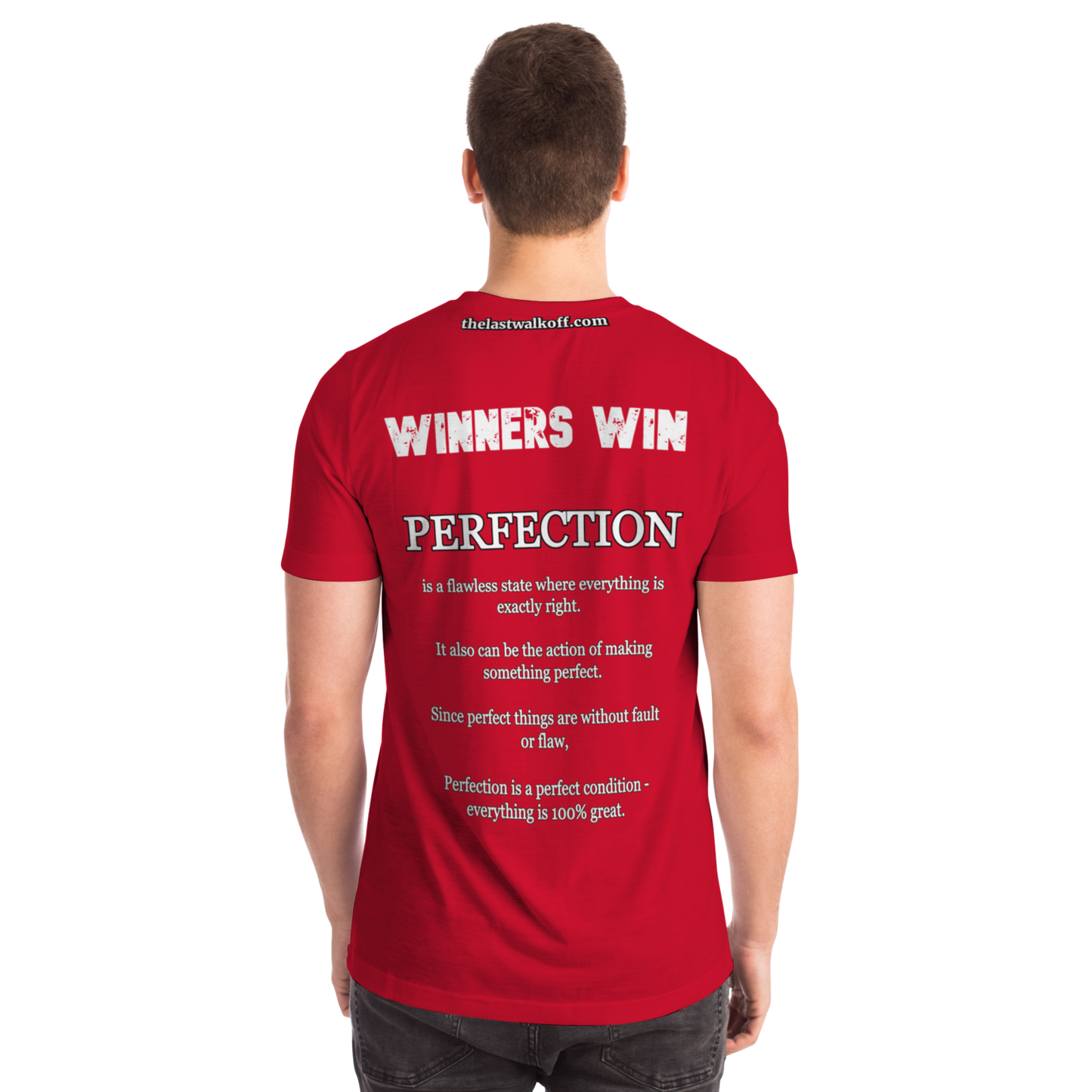 Perfection is Not Easy Winners Win T-Shirt Red