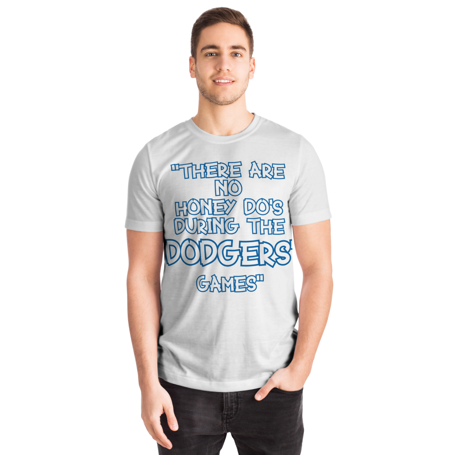 Honey Do's T-shirt Solid Blue & White
