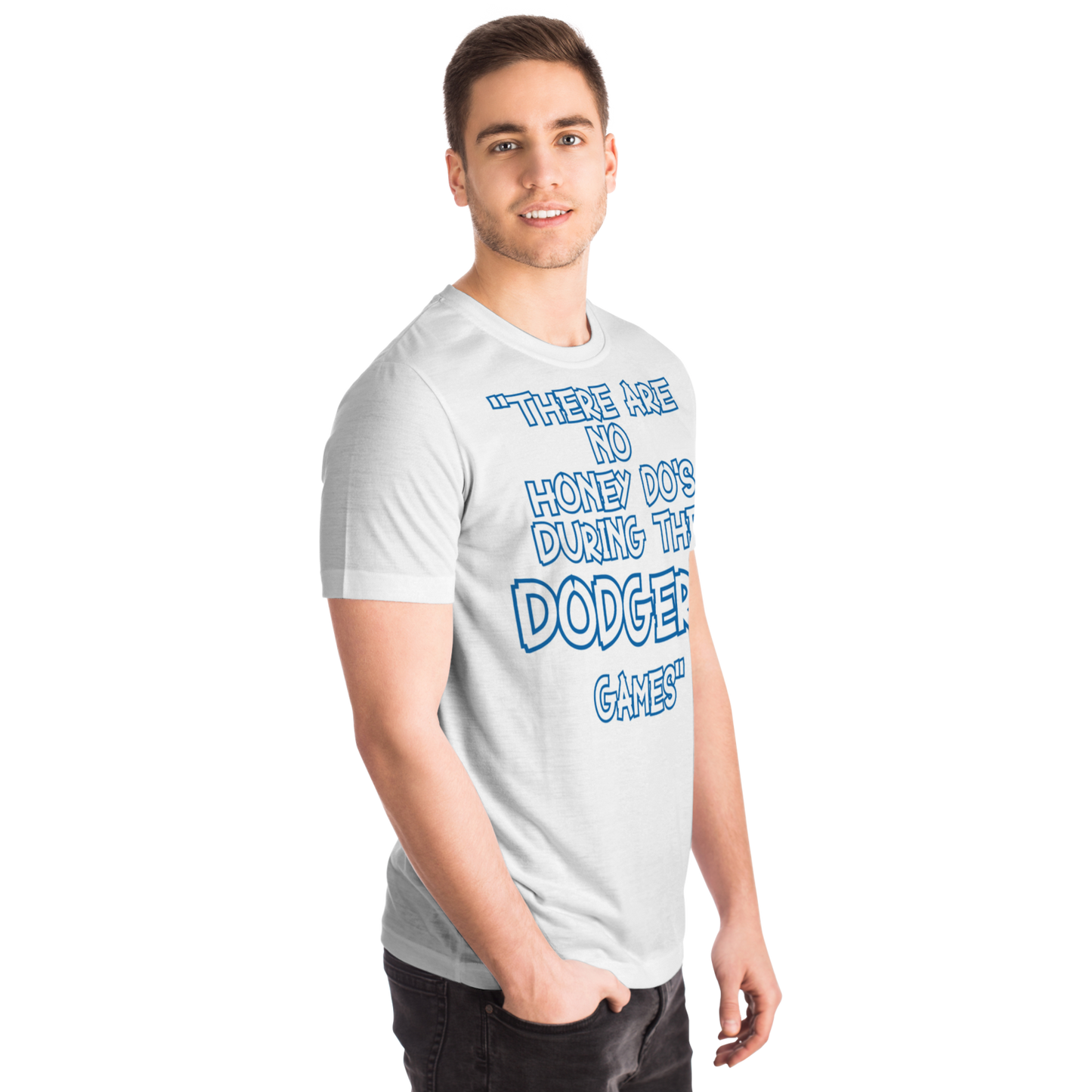 Honey Do's T-shirt Solid Blue & White