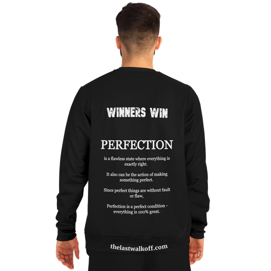 Perfection is a Necessity Winners Win Long Sleeve Shirt Black