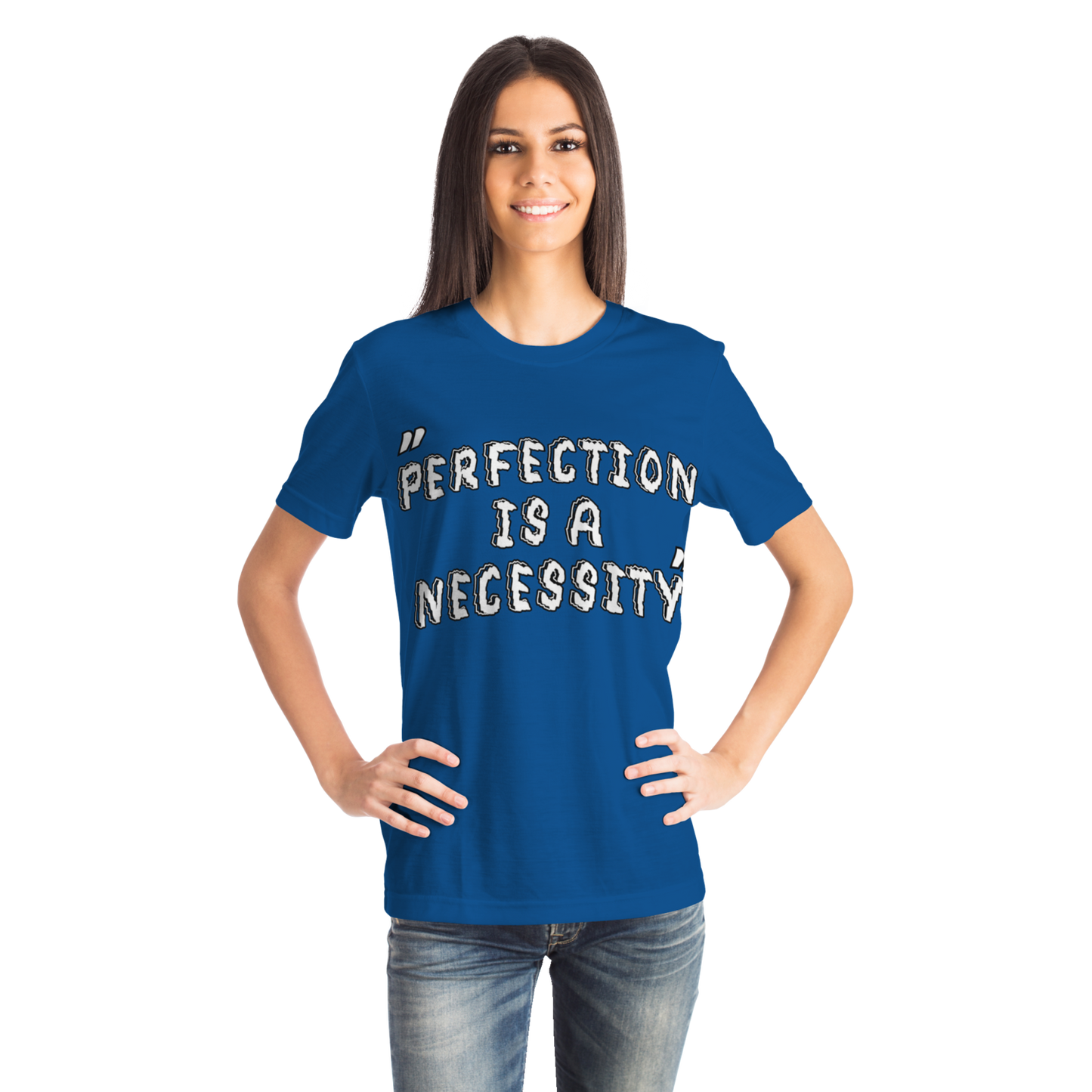 Perfection is a Necessity Winners Win T-Shirt Blue