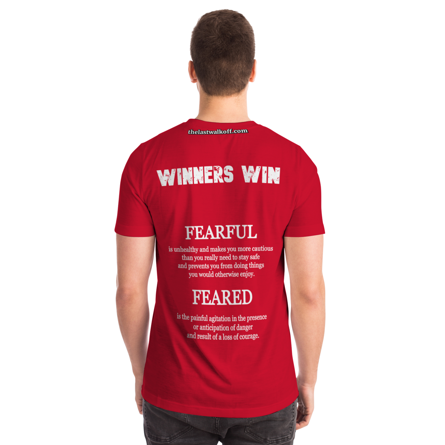 Feared not Fearful Winners Win T-Shirt Red