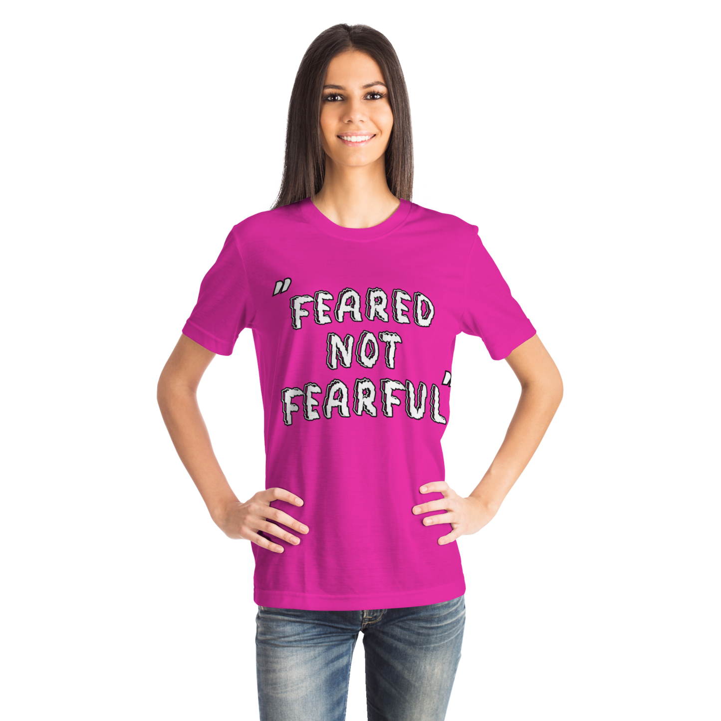 Feared not Fearful Winners Win T-Shirt Pink