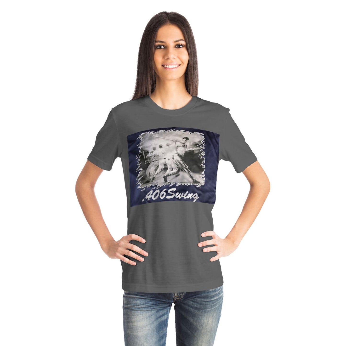 ".406Swing" Blue Logo Gray Shirt