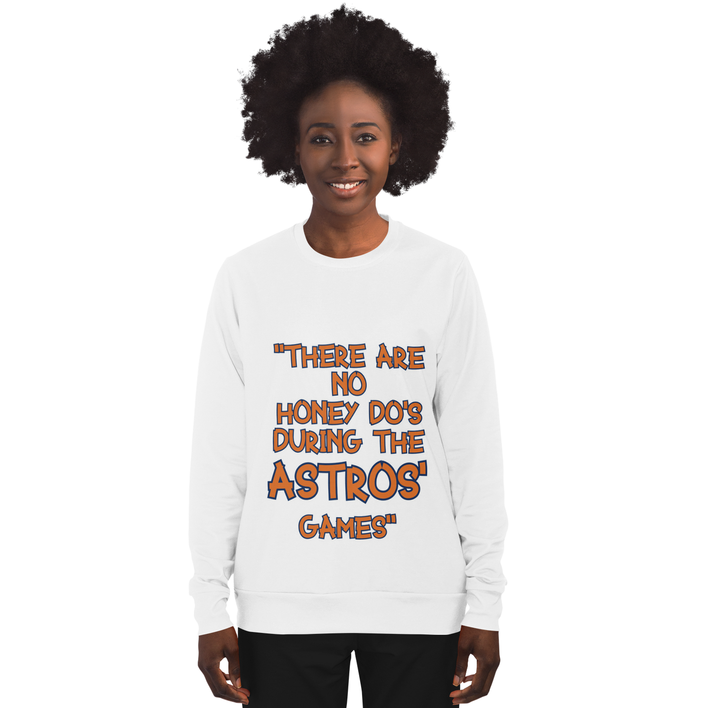Honey Do's Long Sleeve Shirt Orange & Dark Blue