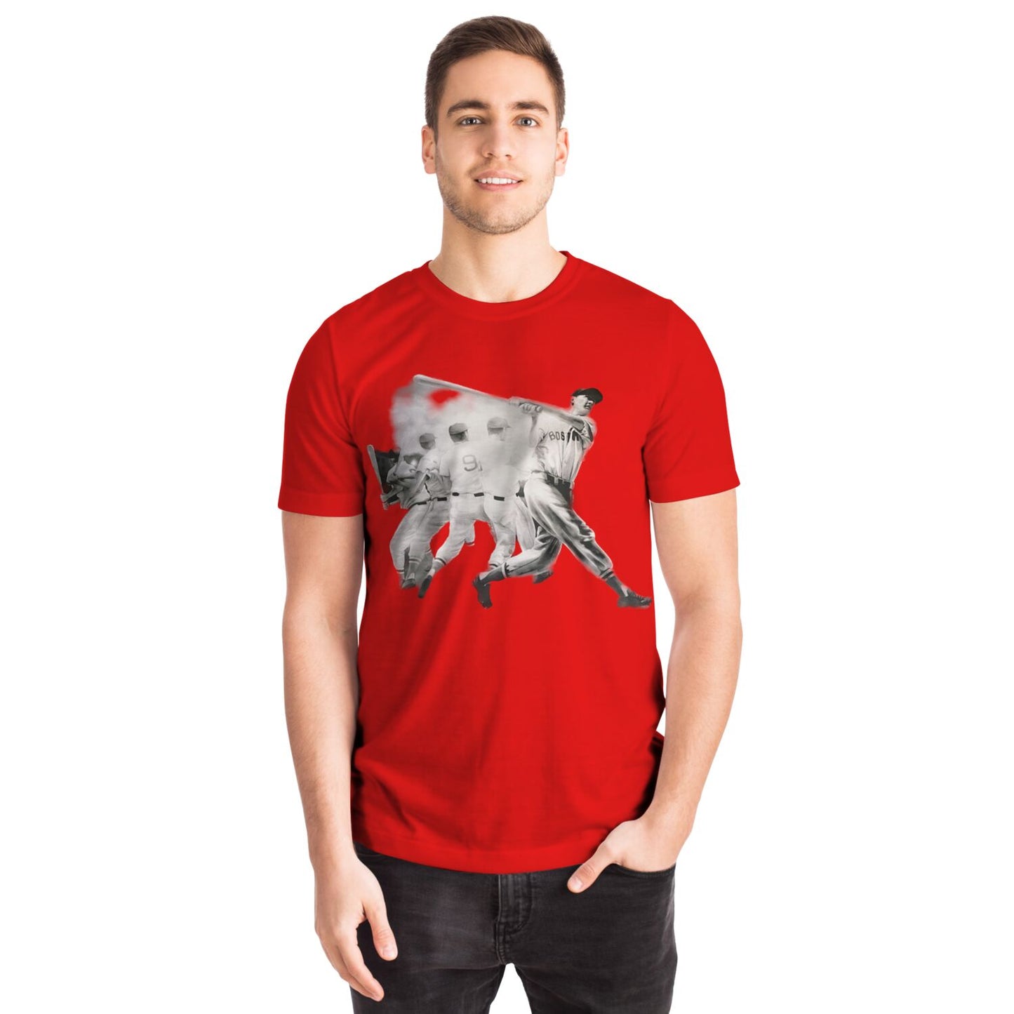 ".406Swing" White Logo Red Shirt