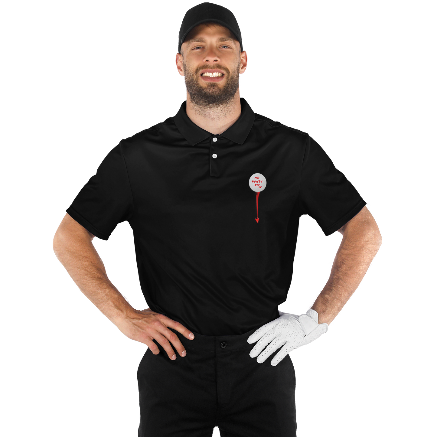 Honey Do's Black Polo Shirt