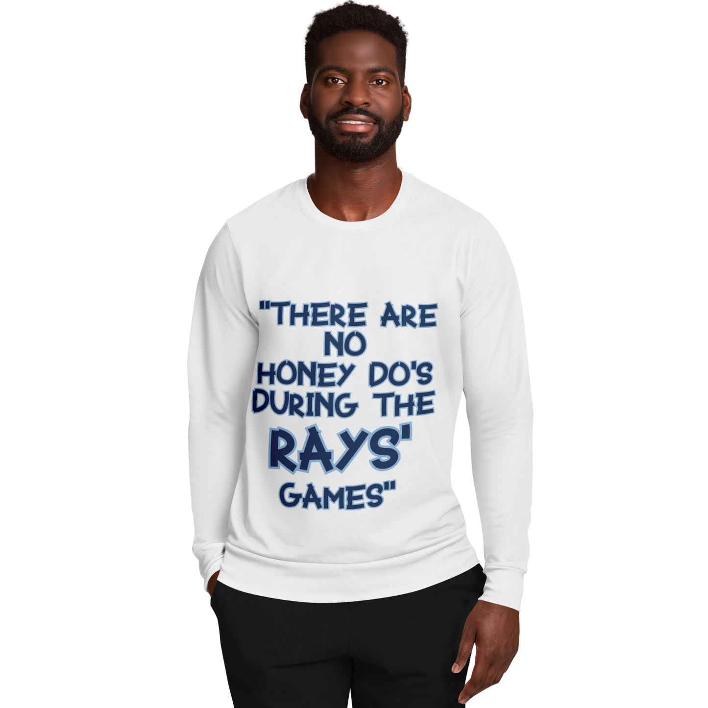 Honey Do's Long Sleeve Shirt Navy Blue & Light Blue