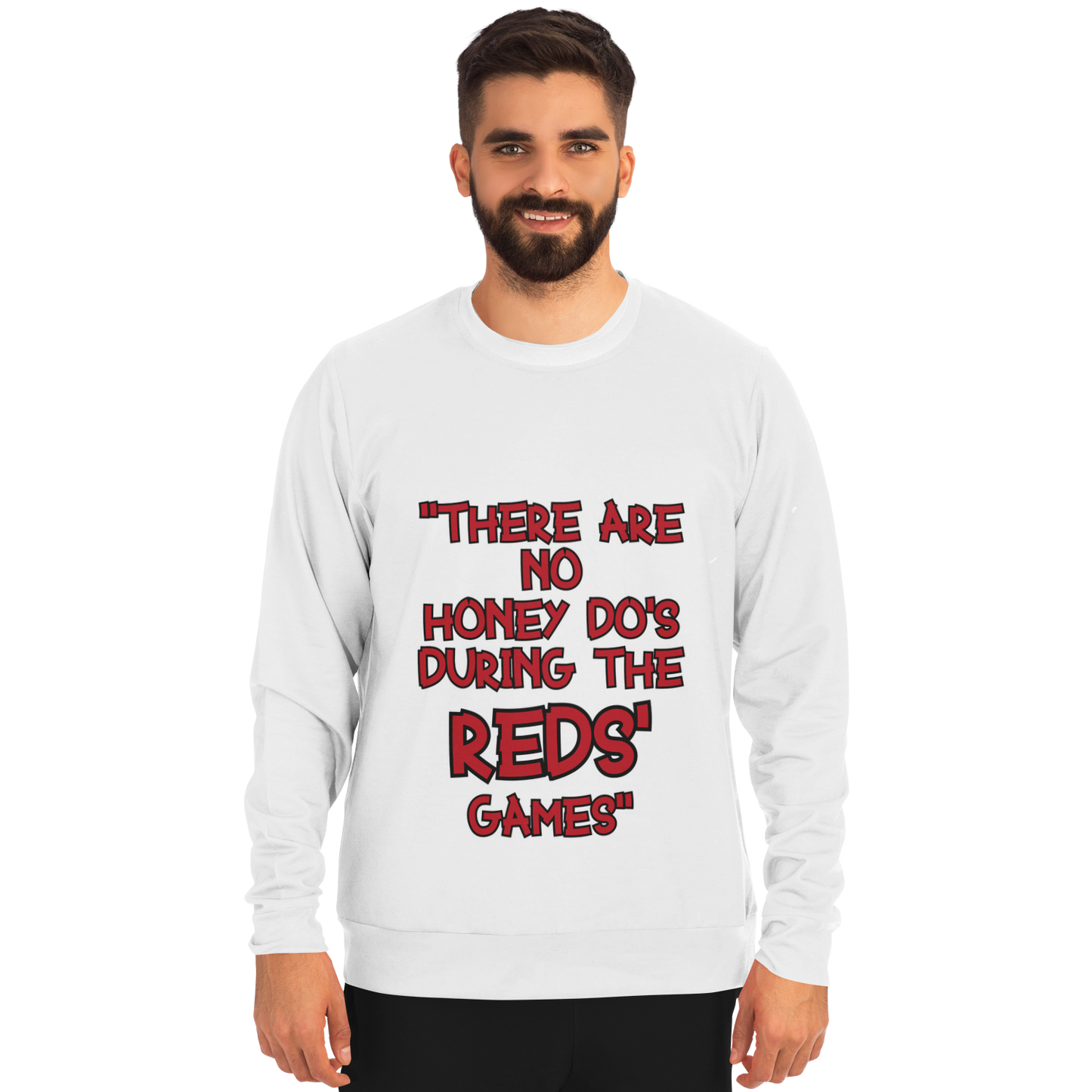Honey Do's Long Sleeve Shirt Solid Red & Black