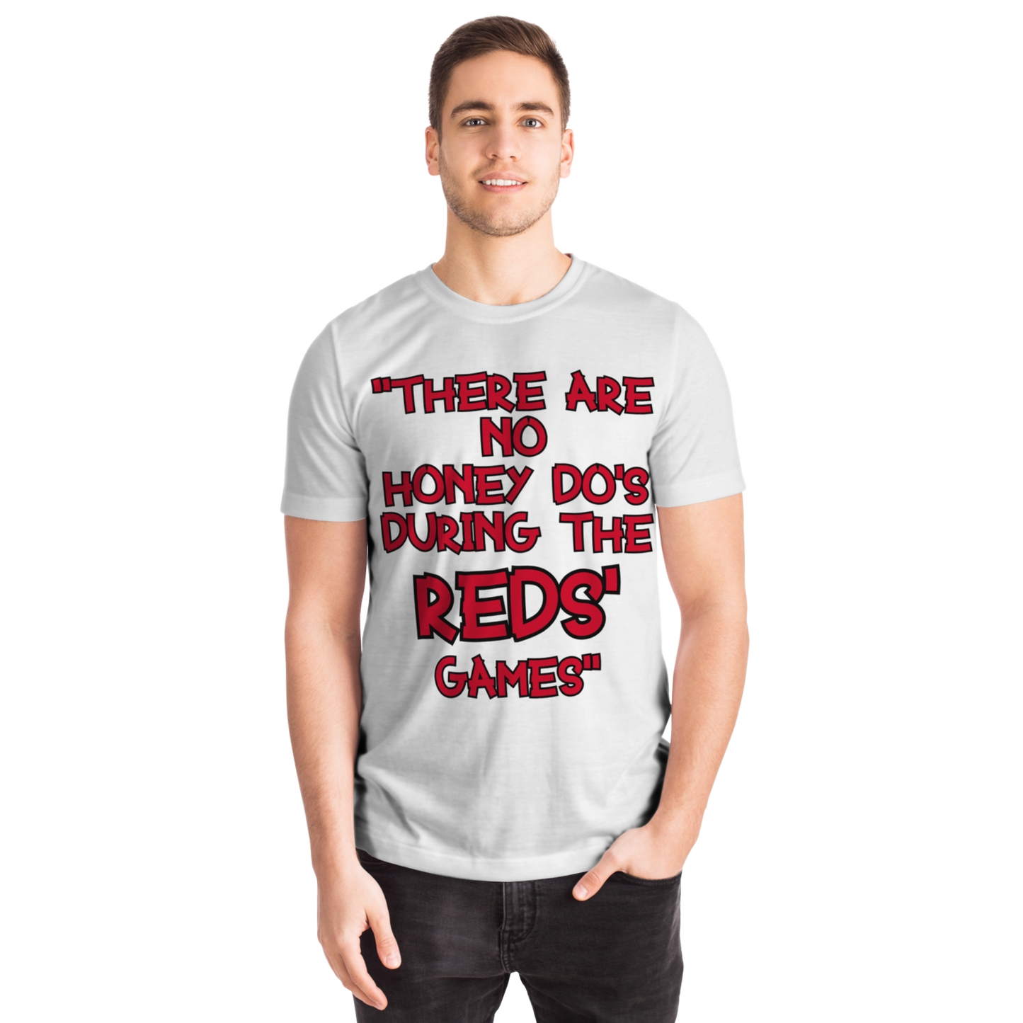 Honey Do's T-shirt Solid Red & Black
