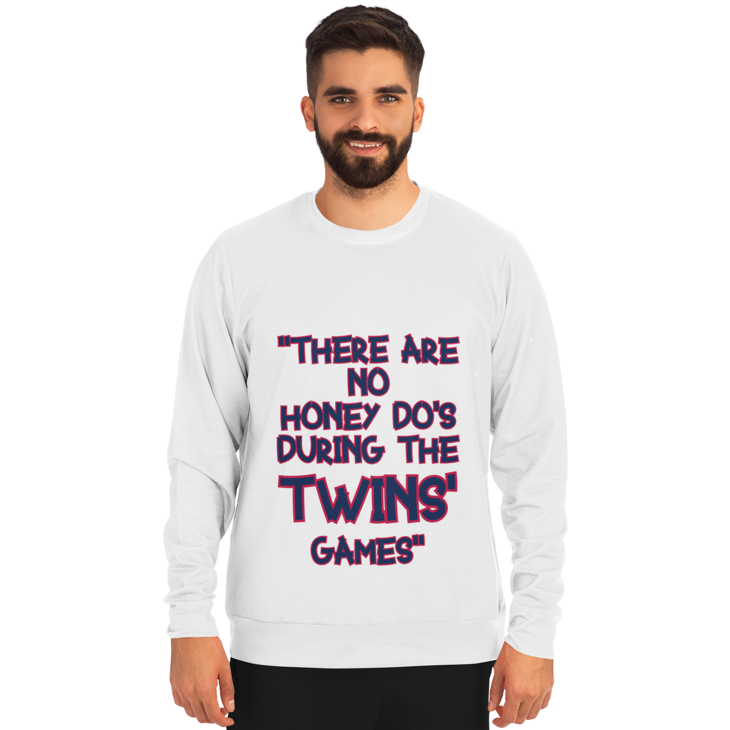 Honey Do's Long Sleeve Shirt Navy Blue & Red