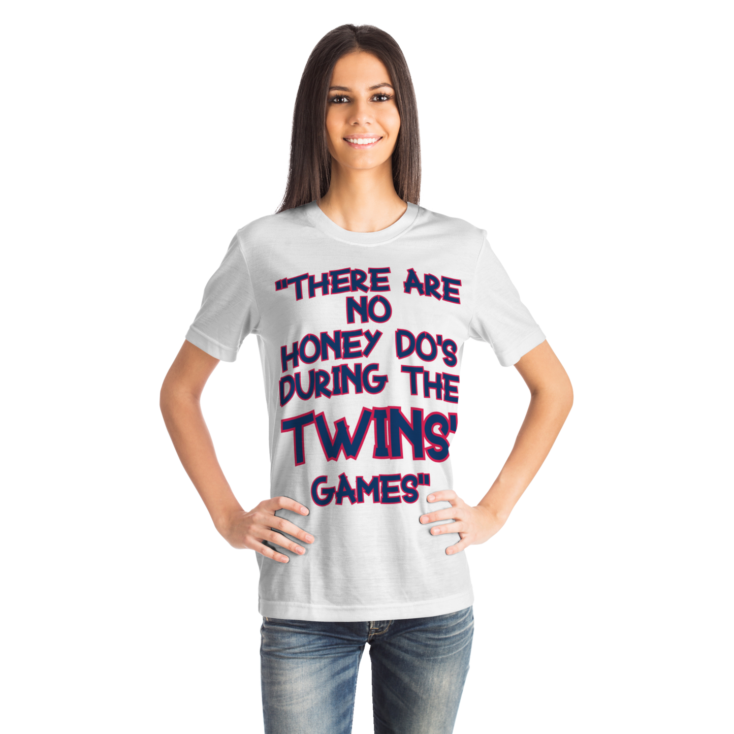 Honey Do's T-shirt Navy Blue & Red