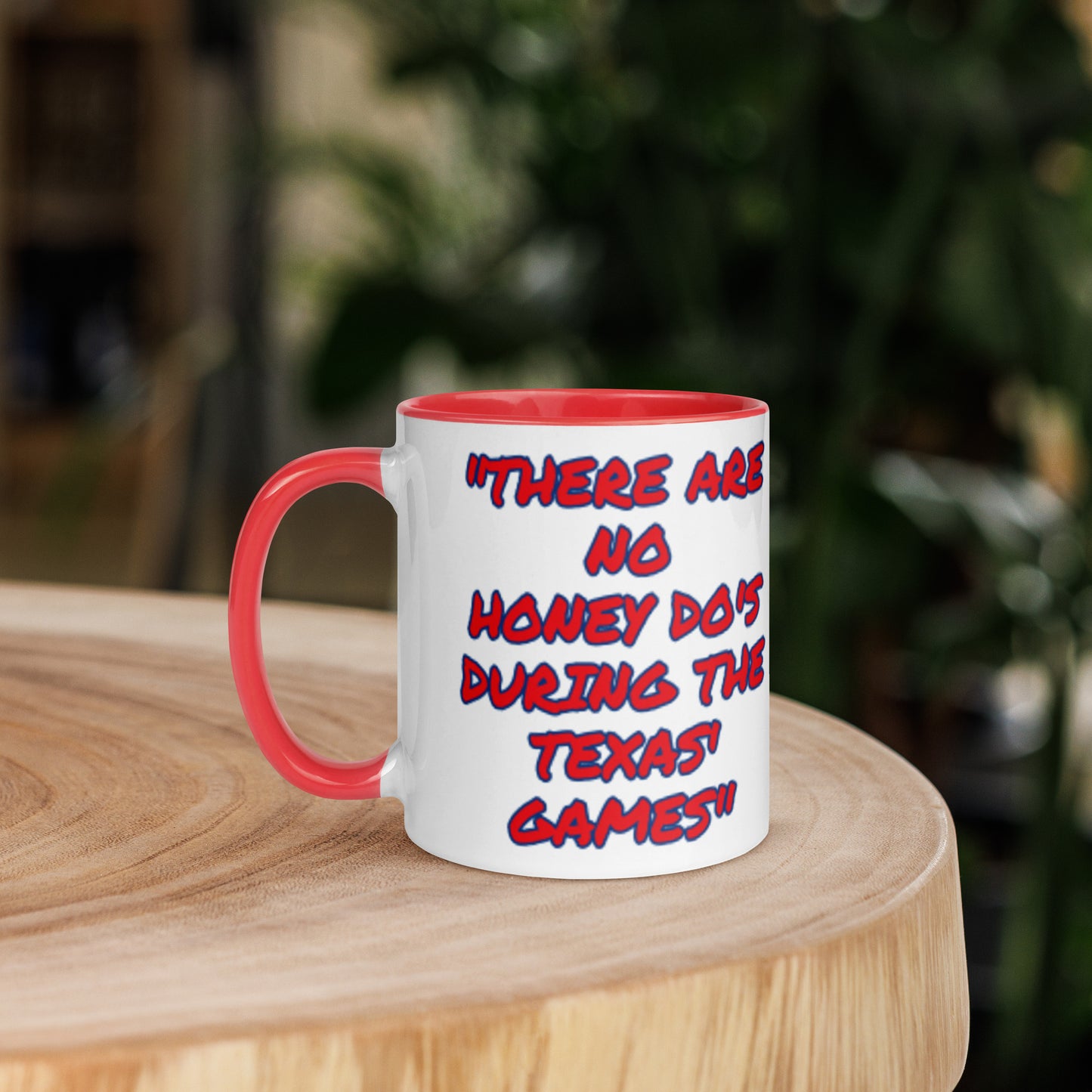 Texas Red Blue Honey Do White Mug