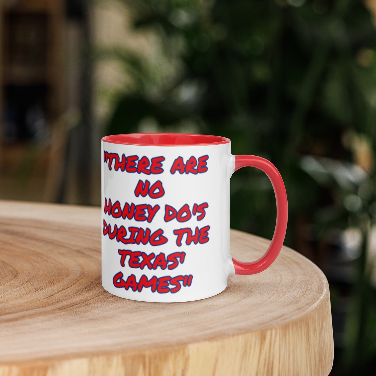Texas Red Blue Honey Do White Mug