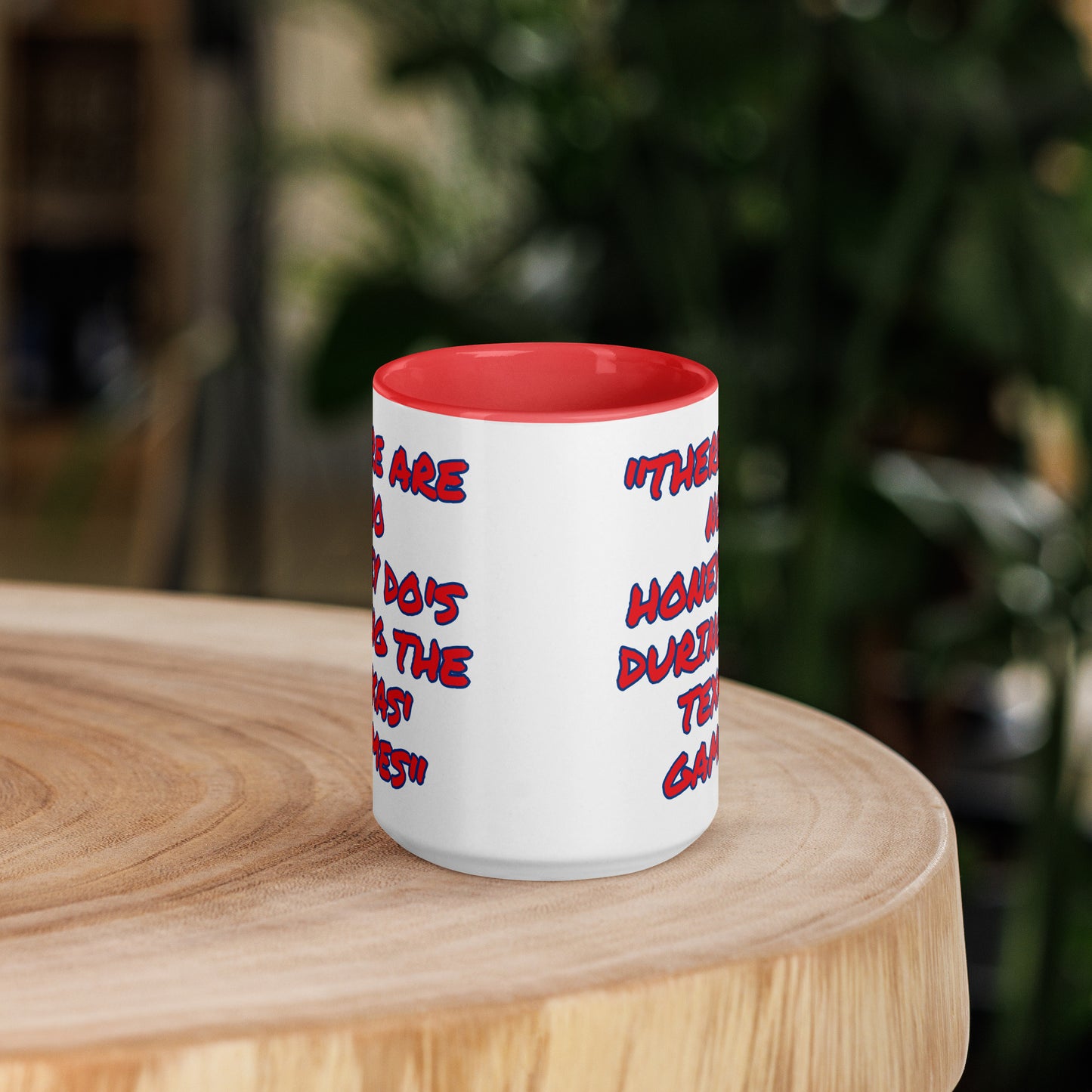 Texas Red Blue Honey Do White Mug