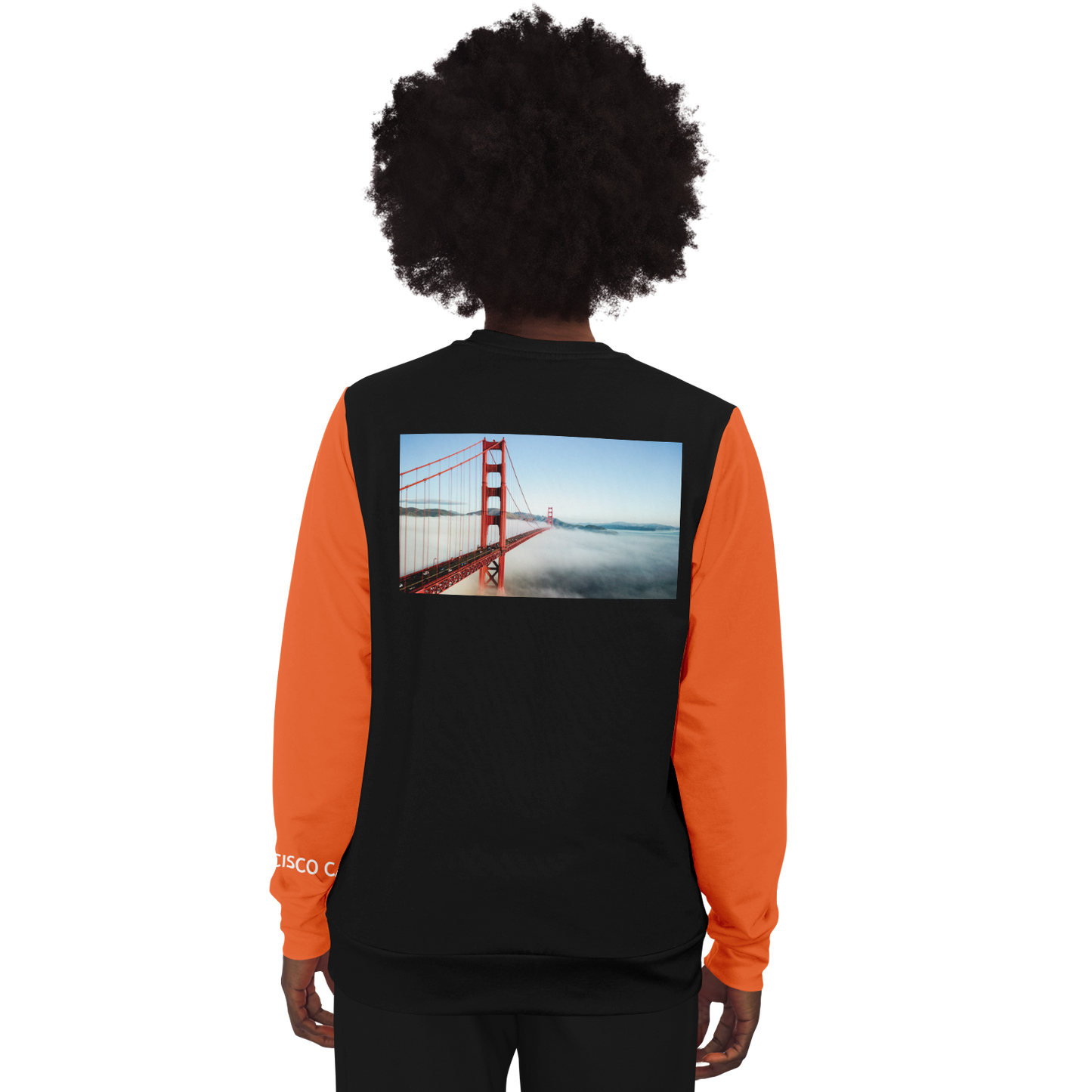 San Francisco Black Orange Long Sleeve Shirt Bridge
