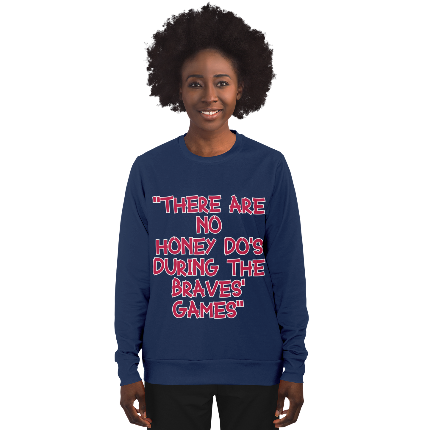 Honey Do's Navy Blue Red Long Sleeve Shirt 2