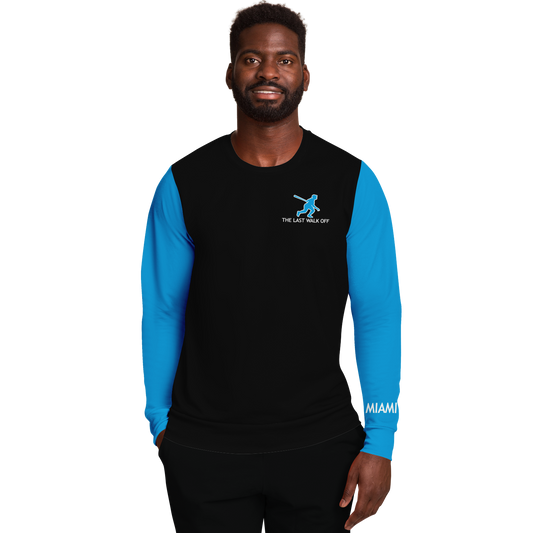 Miami Black Blue Long Sleeve Shirt