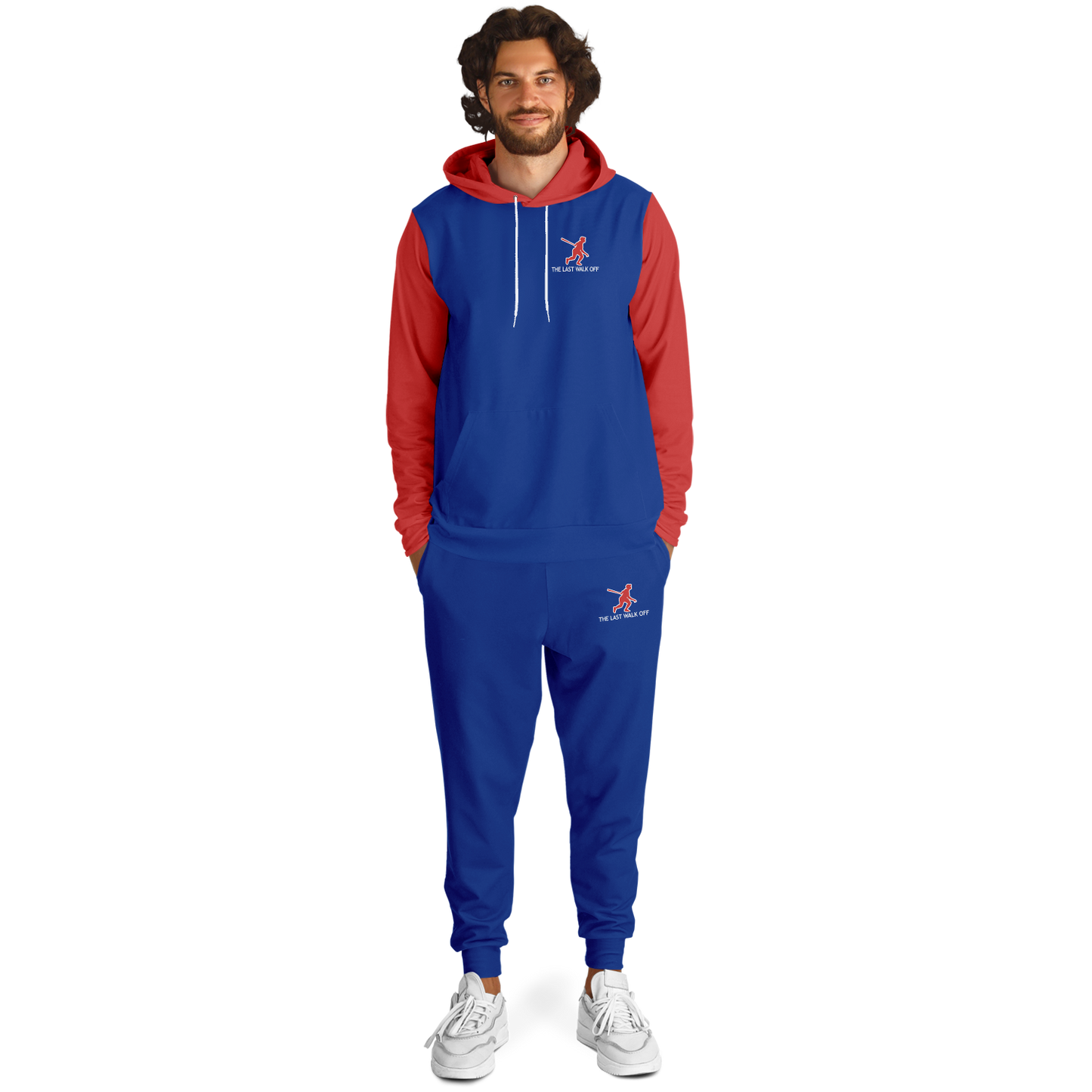 Chicago Blue Red Hoodie and Joggers