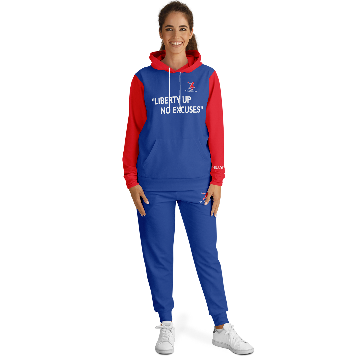 Philadelphia Blue Red Hoodie and Joggers Quote
