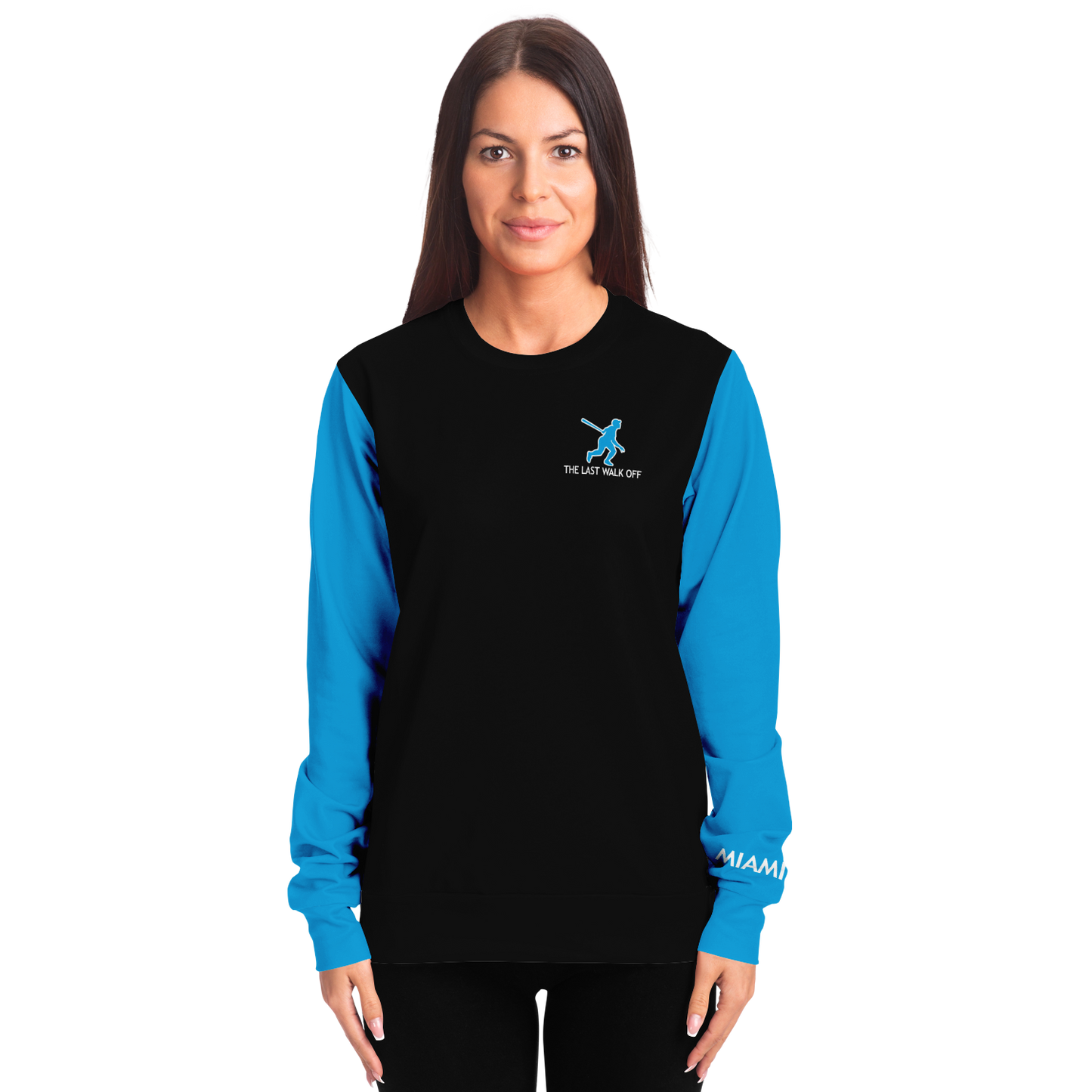 Miami Black Blue Long Sleeve Shirt