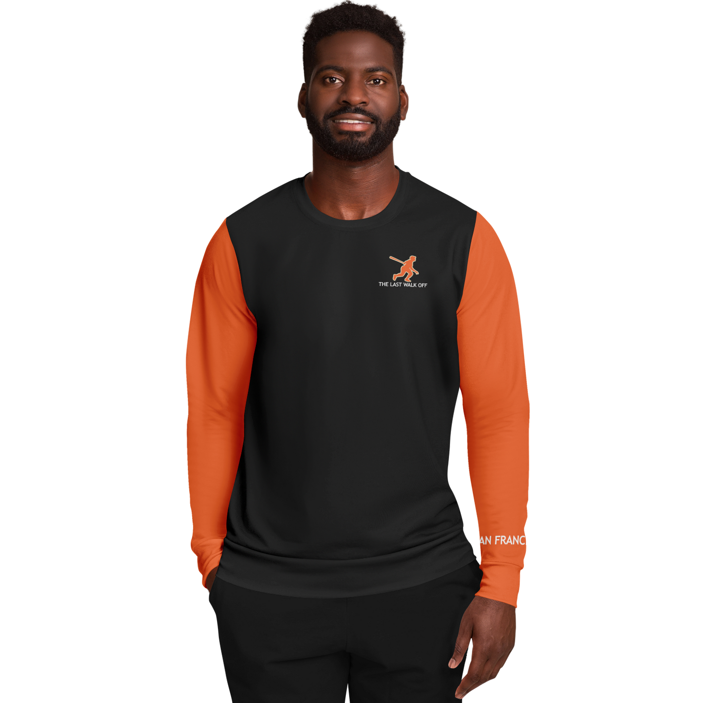 San Francisco Black Orange Long Sleeve Shirt Bridge