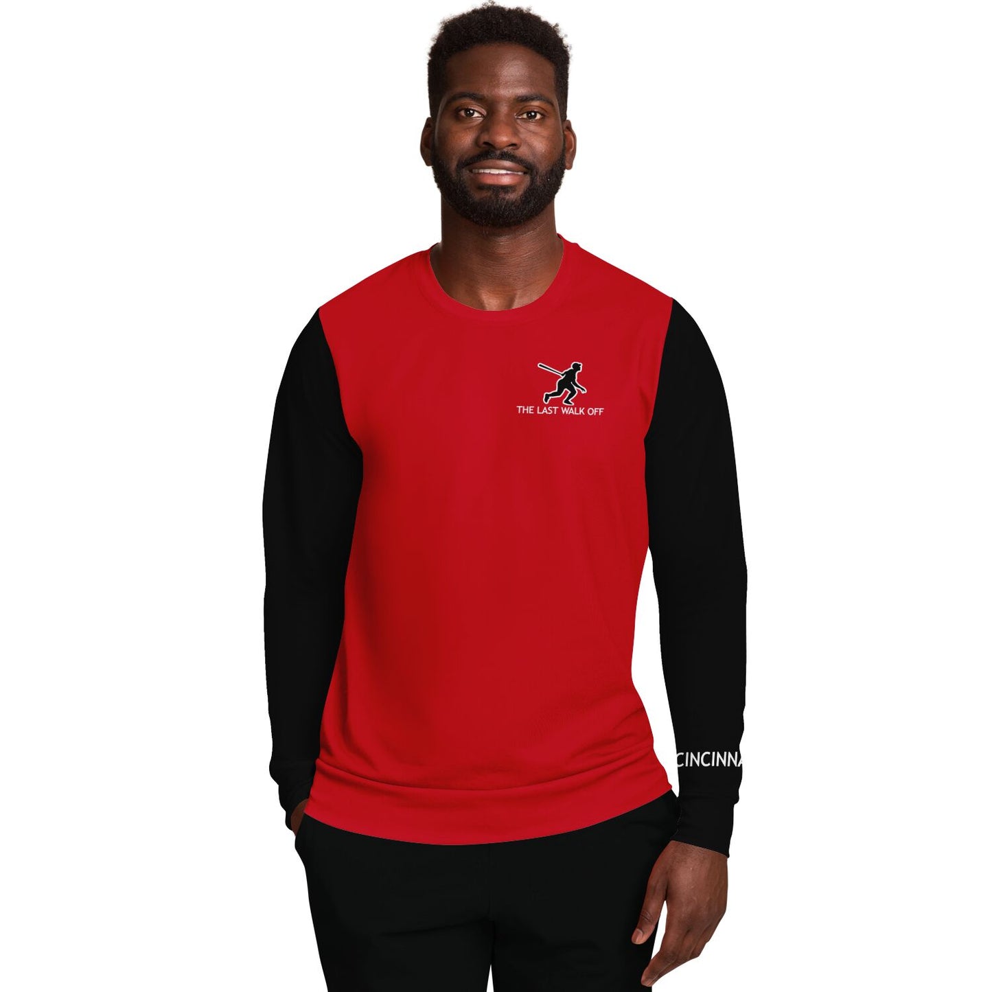 Cincinnati Red Black Long Sleeve Shirt