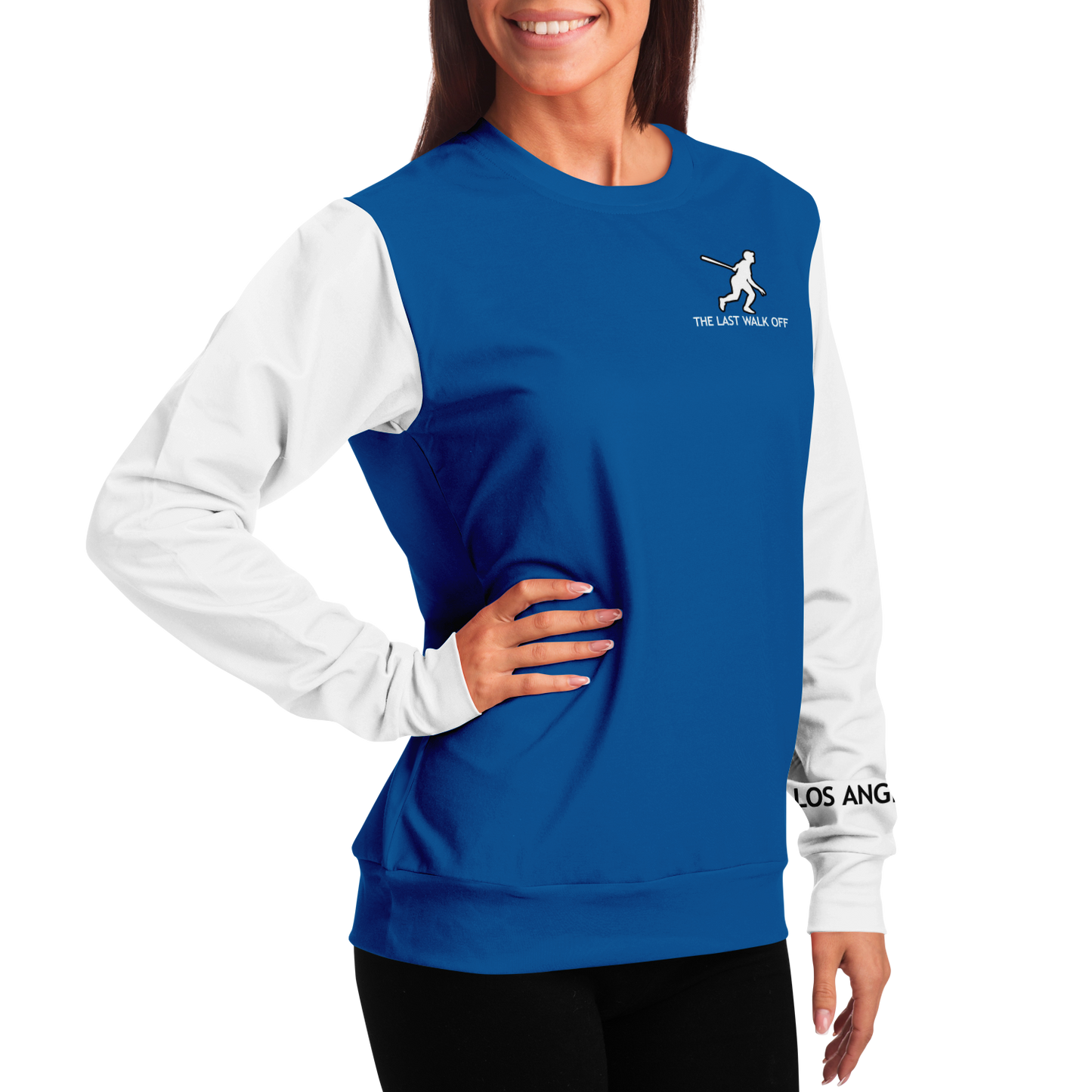 Los Angeles Blue White Long Sleeve Shirt