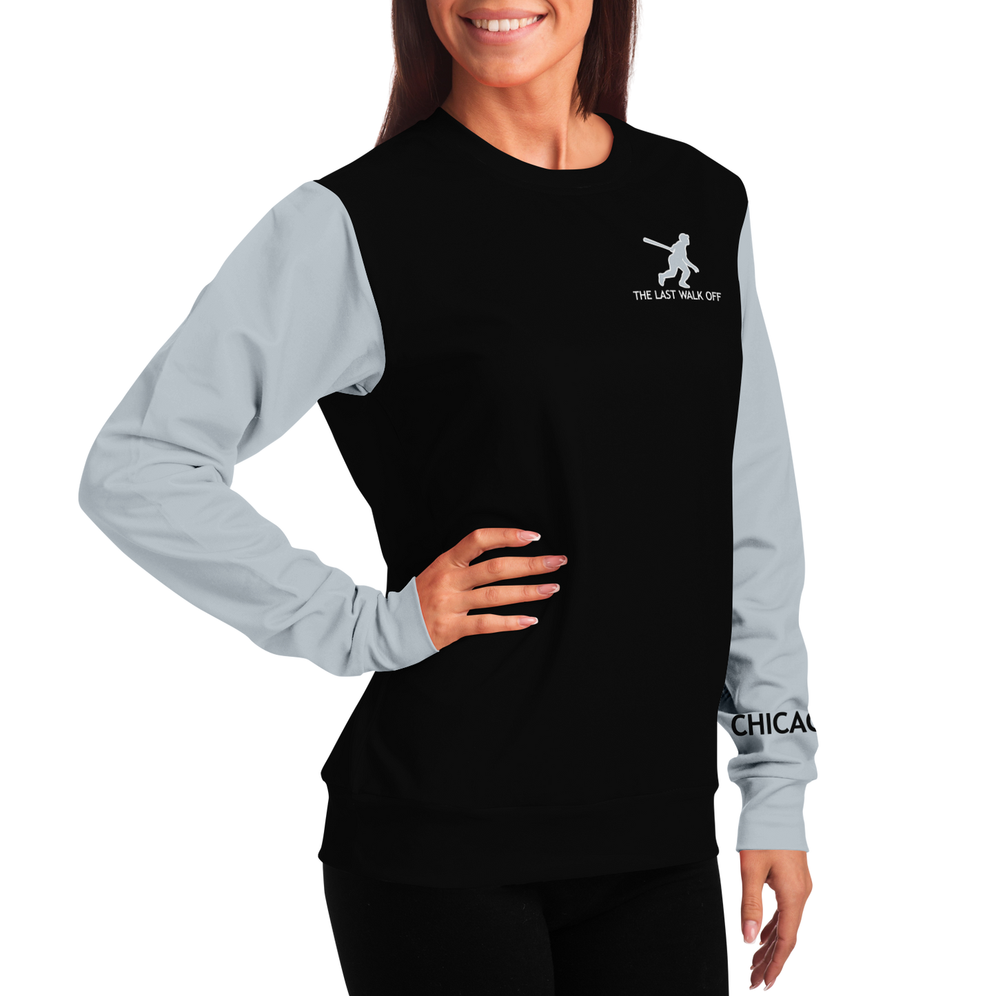 Chicago Black Gray Long Sleeve Shirt