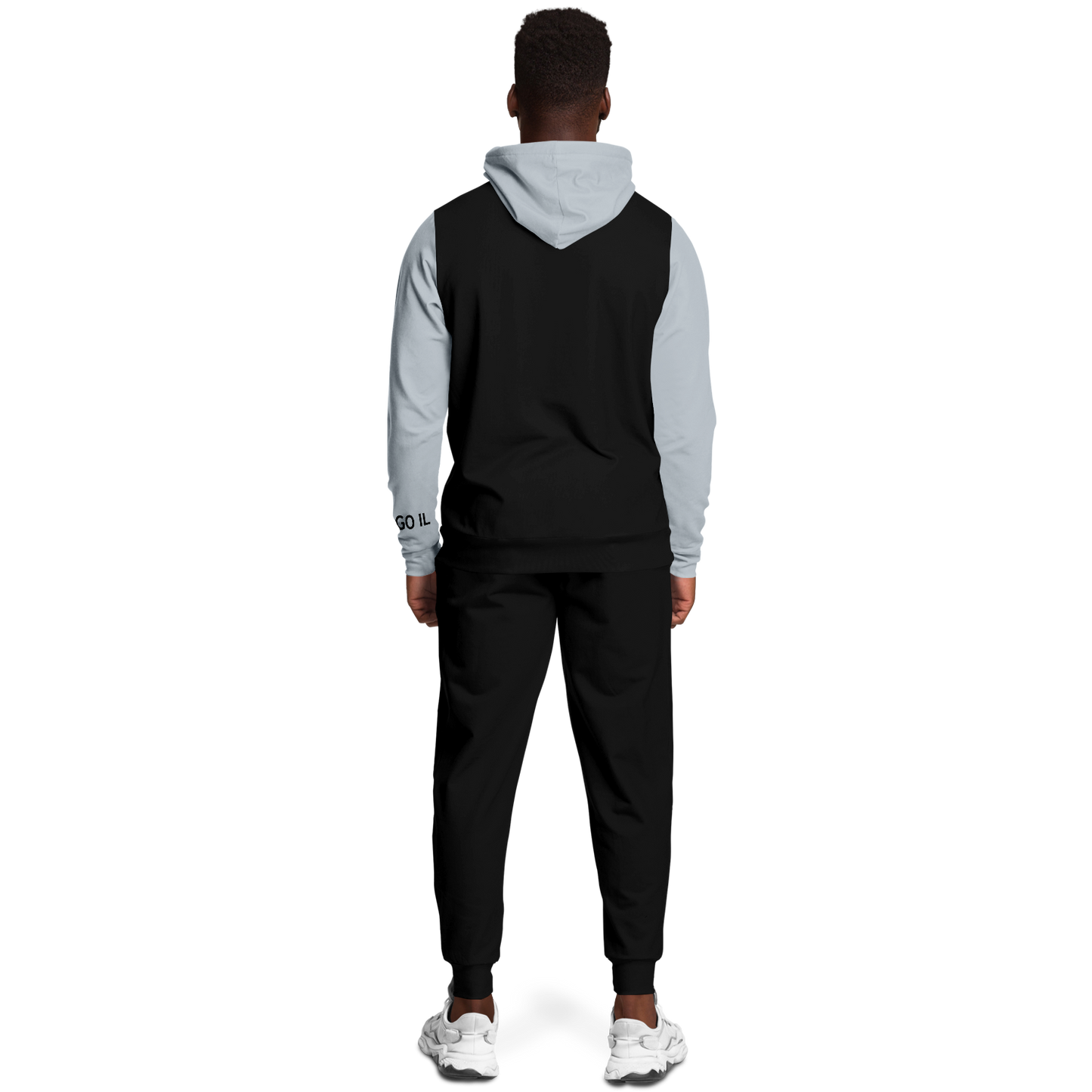 Chicago Black Silver Hoodie and Joggers