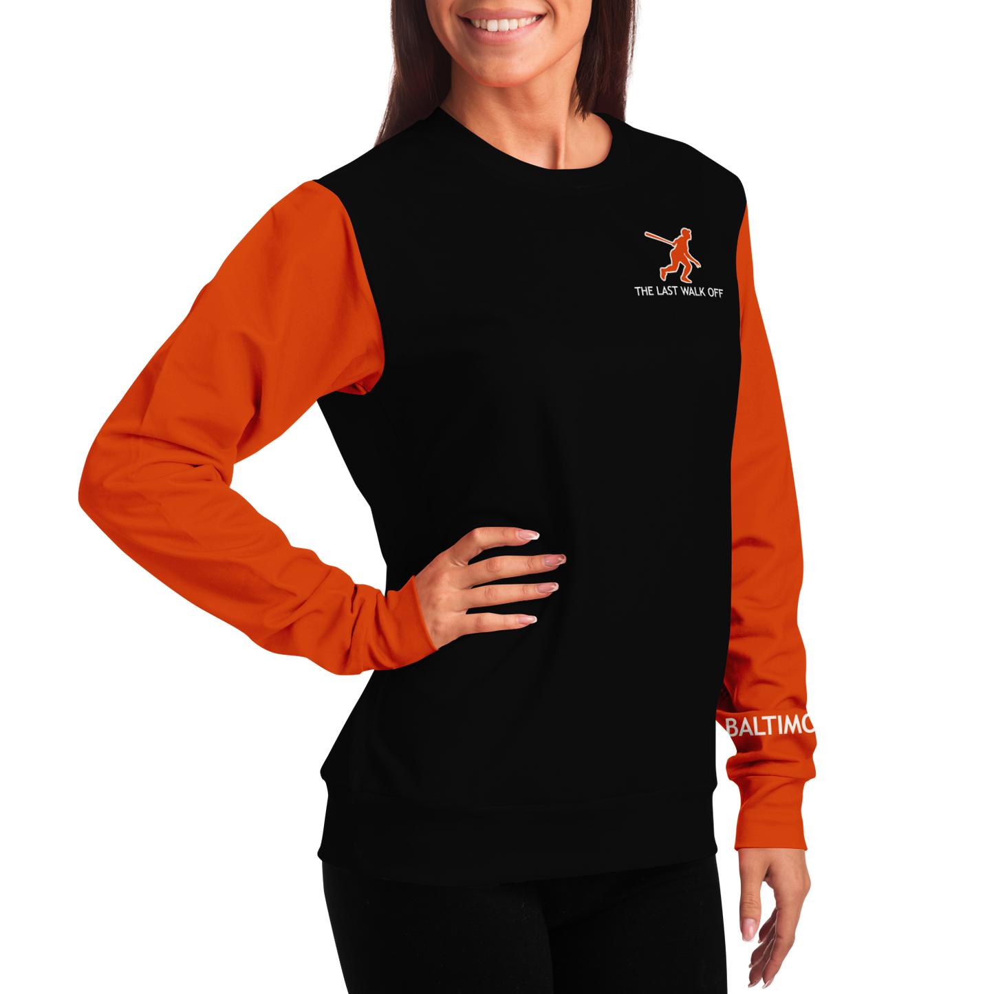 Baltimore Black Orange Long Sleeve Shirt