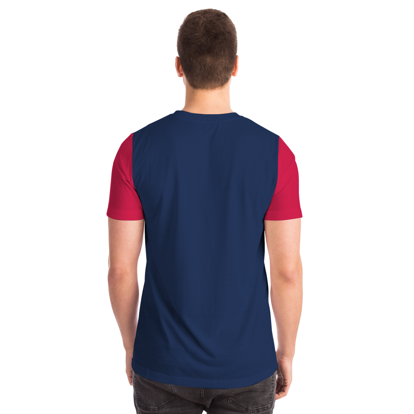 Atlanta Navy Blue Red Short Sleeve Shirt