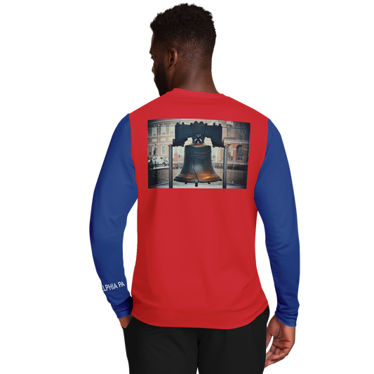 Philadelphia Red Blue Long Sleeve Shirt Liberty Bell